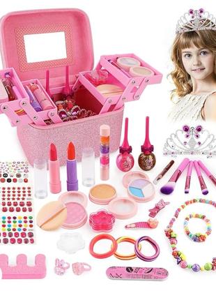 Дитяча косметика balnore 34 pcs kids makeup kit for girl1 фото