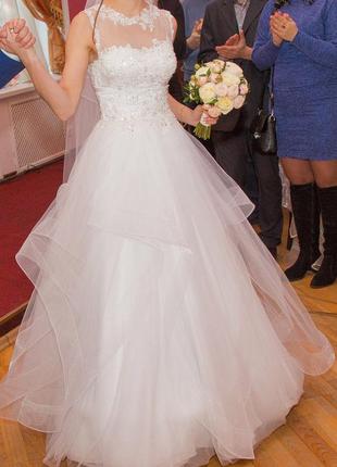 Свадебное платье размер 42-506 фото