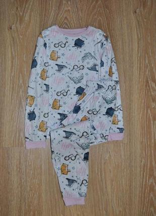 Мягкая флисовая пижама домашний костюм harry potter