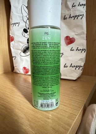 Увлажняющий спрей для лица с зеленым чаем и малиной ps...zen hydrating priming spray...
