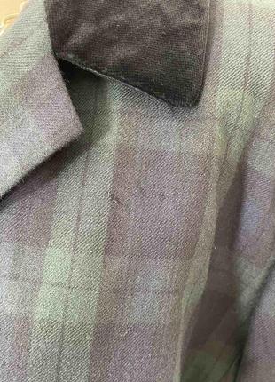 Вовняний вінтажний жакет піджак у клітинку laura ashley 1610 фото