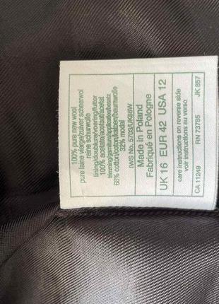 Вовняний вінтажний жакет піджак у клітинку laura ashley 169 фото