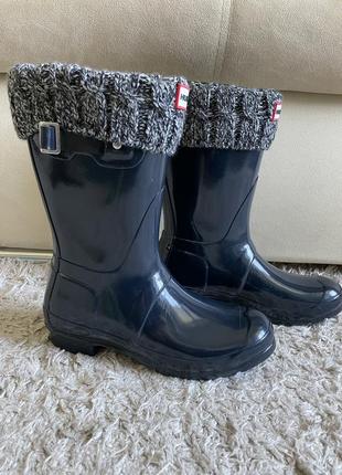 Hunter boots с флисовыми носками2 фото