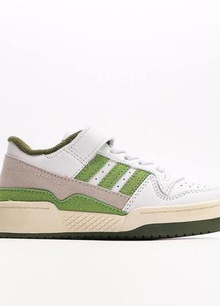 Дитячі кросівки adidas forum low green 84 retro2 фото