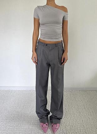 Брюки класичні штани вінтаж на застібках vintage