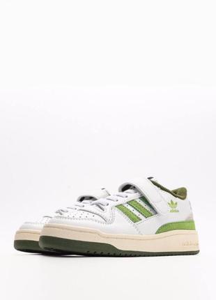 Детские кроссовки adidas forum low green 84 retro