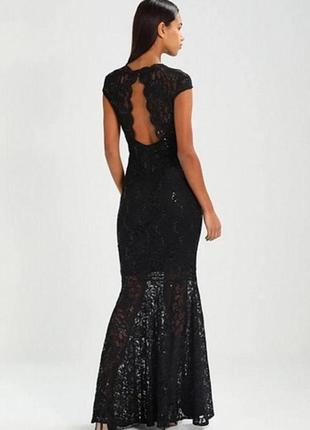 Вечернее платье гипюр с паеточками