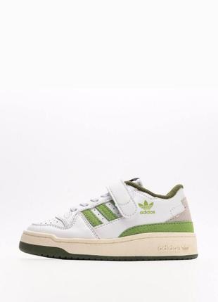 Дитячі кросівки adidas forum low green 84 retro1 фото