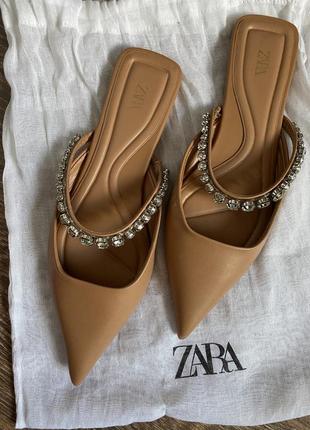 Женские мюли zara 37 р6 фото