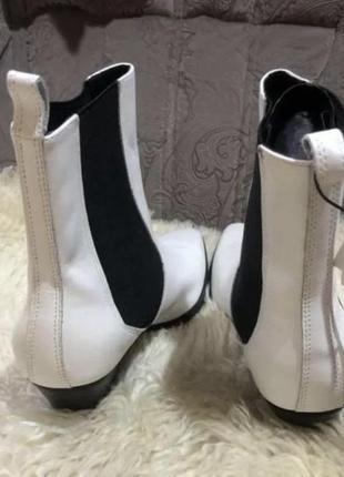 Zara нові білі черевики челсі 41 р осінь-весна5 фото