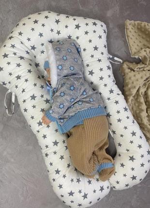 Подушка для новонароджених, кокон позіционер3 фото