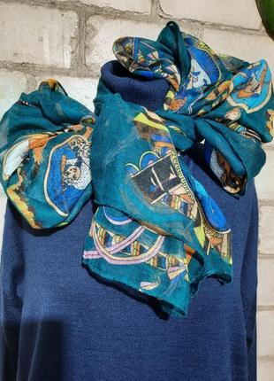 Хуска палантин вискоза принт картина