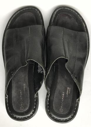 Rockport adidas мужские кожаные тапочки сланцы шлепанцы тапки3 фото