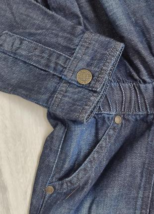 Молодіжний джинсовий брючний комбінезон xs-s7 фото