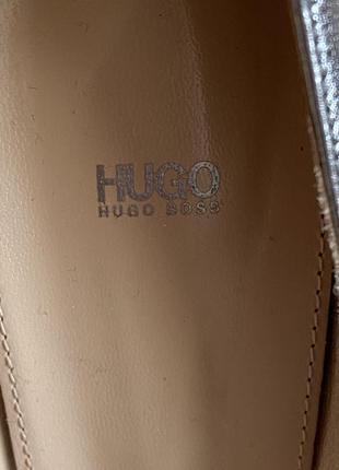 Туфли кожаные стильные модные хит сезона оригинал hugo boss размер 373 фото