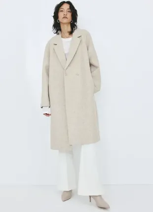 Двубортное пальто h&m 1159193002
