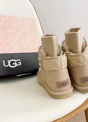 Угги ботинки бежевые ugg