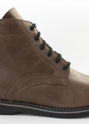 Вінтажні черевики з натуральної коричневої шкіри чоловіче взуття великих розмірів rosso avangard falconi vint2 фото