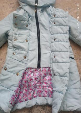 Осенняя куртка для девочки3 фото