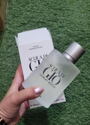 Туалетна вода для чоловіків giorgio armani acqua di gio pour homme 100 мл1 фото