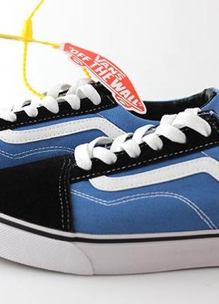 Кеди синього кольору vans old skool3 фото