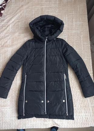 Очень теплая зимняя куртка, пальто, размер xs1 фото