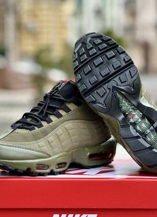 Зимние термо кроссовки nike 95 sneakerboot green khaki termo5 фото