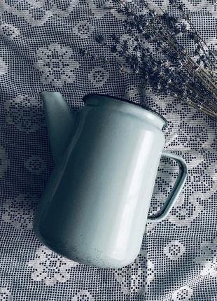 🔥 чайник 🔥 старовинний вінтаж емальований декор ваза