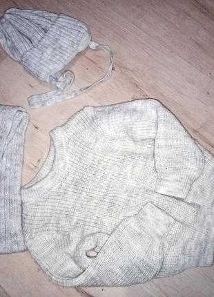 Набор шапка і шарф светрик