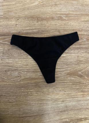 Шикарные, базовые, коттоновые, бикини, трусики, бикини, в черном, цвете, от бренда: h&amp;m