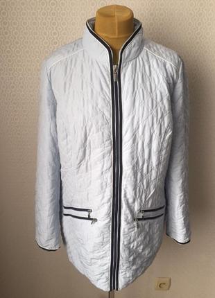 Классная стёганная демисезонная куртка от бренда paola, размер нем 48, укр 54-56