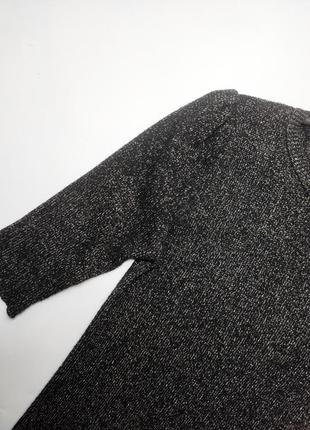 Джемпер жіночий чорного кольору блискучий з короткими рукавами від бренду mango s/m2 фото
