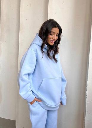 Костюм (графіт, блакитний, моко)🥰