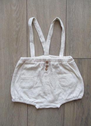 Kiabi (63-69 см,6 міс.) дитячі шорти зі шлейками