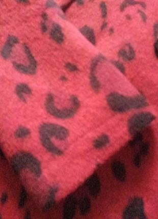 Женское пальто модное леорард стильное красного цвета6 фото
