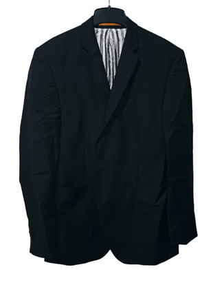 Roy robson піджак приталена модель чорний3 фото
