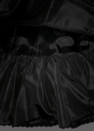 Двух-ярусна, шурудяща юбка.3 фото