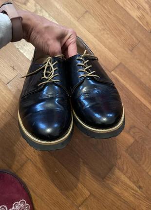 Лакированные туфли на шнурках оксфорды8 фото