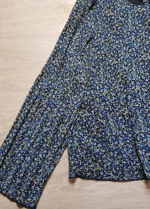 Блузка женская шифоновая в цветочный принт рубашка женская6 фото