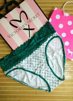 Базовые котоновые трусики cotton hiphugger panty оригинал victorias secret