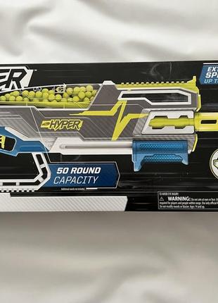 Бластер нерф гипер мач nerf hyper mach-100 fully motorized blaster hasbro2 фото