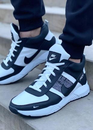 Зимние кроссовки найк натуральная кожа и мех ∆ кроссовки nike air 2702 фото