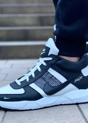 Зимние кроссовки найк натуральная кожа и мех ∆ кроссовки nike air 2707 фото