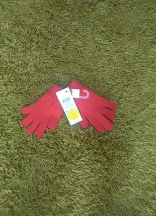 Перчатки рукавиці дитячі червоні
