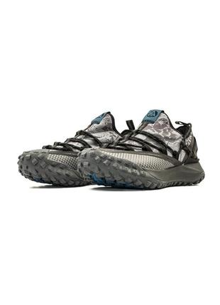 Кросівки жіночі / чоловічі сірі nike acg mountain fly low gore tex  black blue1 фото