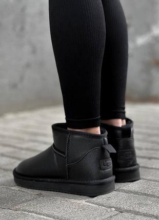 Ugg ultra mini black1 фото