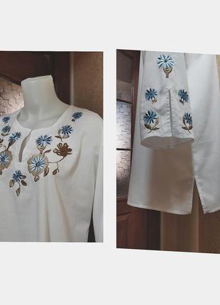 Вышиванка хлопок индия блуза вышиванка коттон8 фото