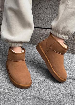 Ugg ultra mini camel4 фото