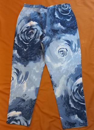 Стильные джинсы, штаны брюки в розах №1br3 фото