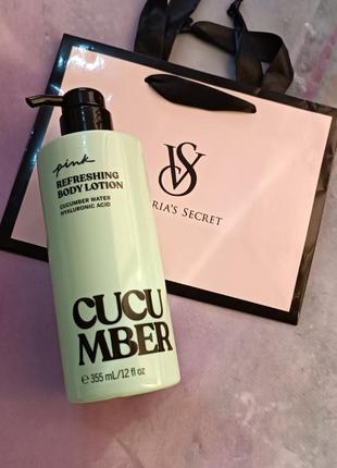 Новинка! огірковий лосьйон для тіла cucumber victoria's secret виктория сикрет вікторія сікрет pink оригінал2 фото